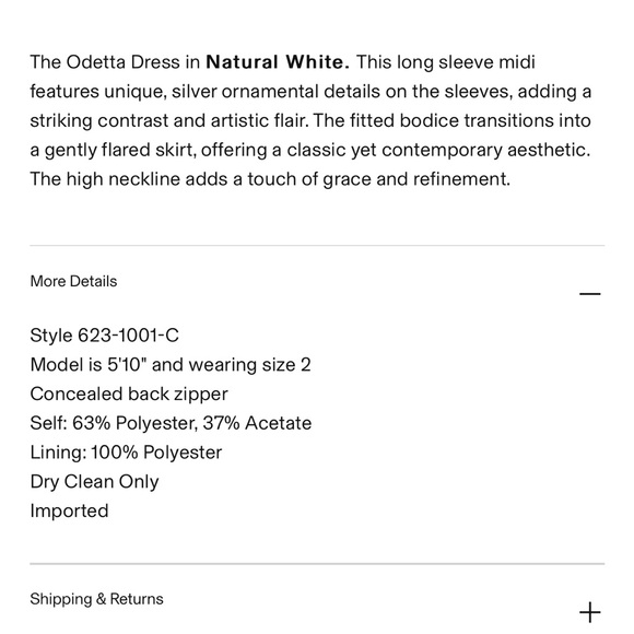 NWT Simkhai Odetta Midi Dress in Natural White Size 0 - Picture 5 of 10
